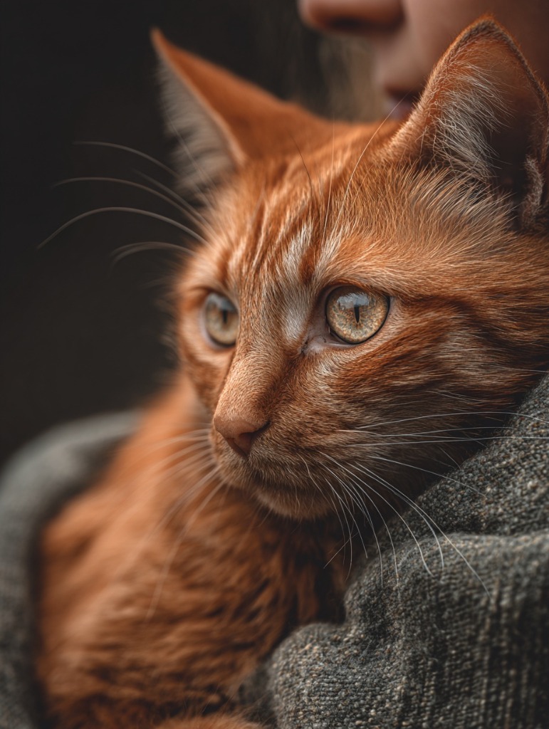 Splotch, a large orange male cat